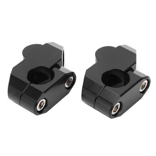 Motorcycle Handlebar Riser Clamp for 7/8" 22mm Handlebars, Universal Handlebar Riser with CNC Aluminum Alloy Construction, Anodized Surface Rustproof 2