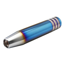 Manopla de câmbio para transmissão manual, alavanca de câmbio universal em liga de alumínio com adaptadores rosqueados, manoplas de câmbio leves