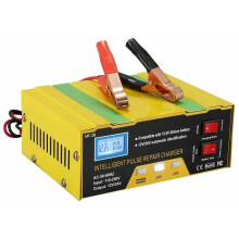 Advanced Pulse Repair Battery Charger for 12V 24V Systems, Pulse Repair Smart Battery Charger with Temperature Detection Fully Automatic Charging