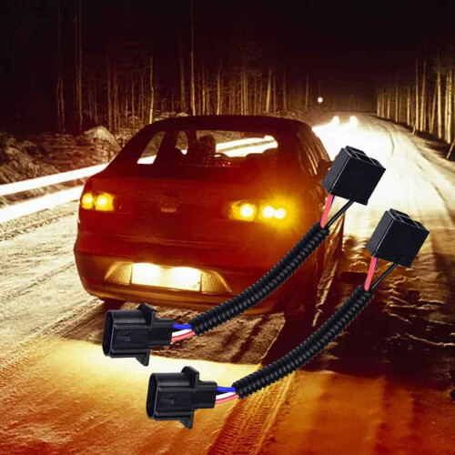 Conector Adaptador para Farol de LED de 7 Polegadas, H13 9008 Macho e Fêmea, Extensão de Chicote de Fiação, Farol Resistente ao Calor 2