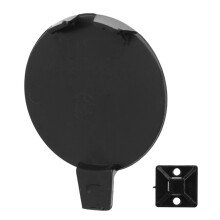Tampa do gancho de reboque do para-choque dianteiro, peça de reposição original para Tesla Model 3 (2017-2023). Fabricada em ABS de alta