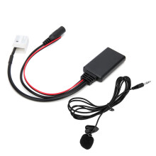Módulo Bluetooth para coche, toma AUX IN de 12 pines, adaptador de interfaz de música Bluetooth AUX con micrófono, elimina el desorden causado por