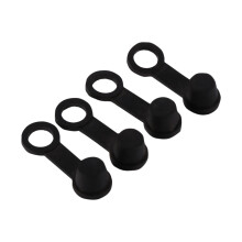Protectores para tornillos de purga de frenos, cubiertas antipolvo de goma negra para coches, motocicletas y bicicletas, instalación rápida,