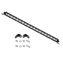 Phare longue portée à une rangée pour véhicules tout-terrain, barre lumineuse LED à trois rangées de puces LED, supports de montage réglables