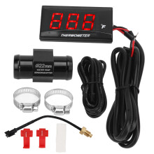Digital Temperature Meter for Motorcycle, Water Temp Gauge with Precision Measurement and Accurate Readings, Universal DC12V Waterproof Display with