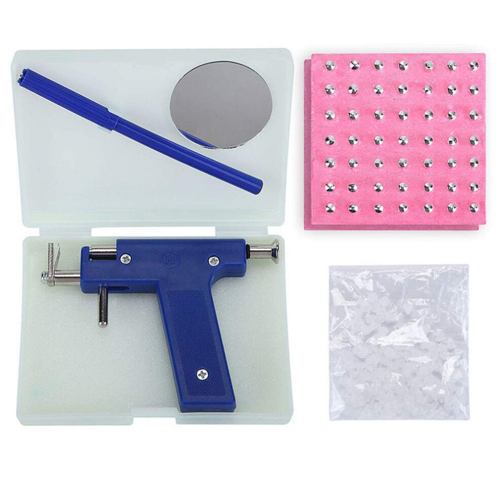Professional Ear Piercing Gun with 98Pcs Studs, Ergonomic Grip Body Piercing Kit for Nose Navel Ear