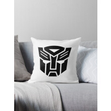 NUOVO Transformers - Copricuscini decorativi con simbolo Autobot nero, copricuscino per divano 16x16 pollici, due lati