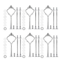 6-piece tray hardware for cake stands 3-tier cake stand assembly hardware holder for wedding and party Free shipping + superior quality