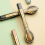 3pcs Stainless Steel Dinnerware Set Flatware Camping Travel Sets Chopsticks Fork Spoon Cutlery Case Tableware Black 2