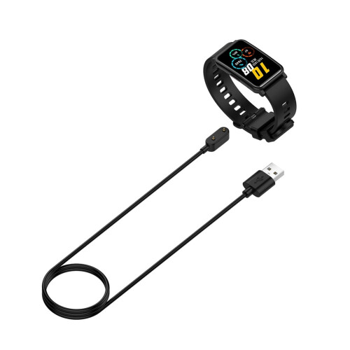 Καλώδιο φόρτισης USB jixopn 1m για Honor Bracelet6-7/Watch ES (Μαύρο με τσιπ) 2