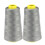 mnjin household color polyester sewing thread pagoda thread 2pc 2300 yards grey 1