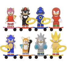 Bouwblokkenspeelgoed Anime-serie Sonic Super Nakru Stars