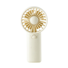 Ventilador portátil mini SHENGXINY, potente, de mano, funciona con pilas (pilas no incluidas), aire fresco para viajes al aire libre - Blanco,