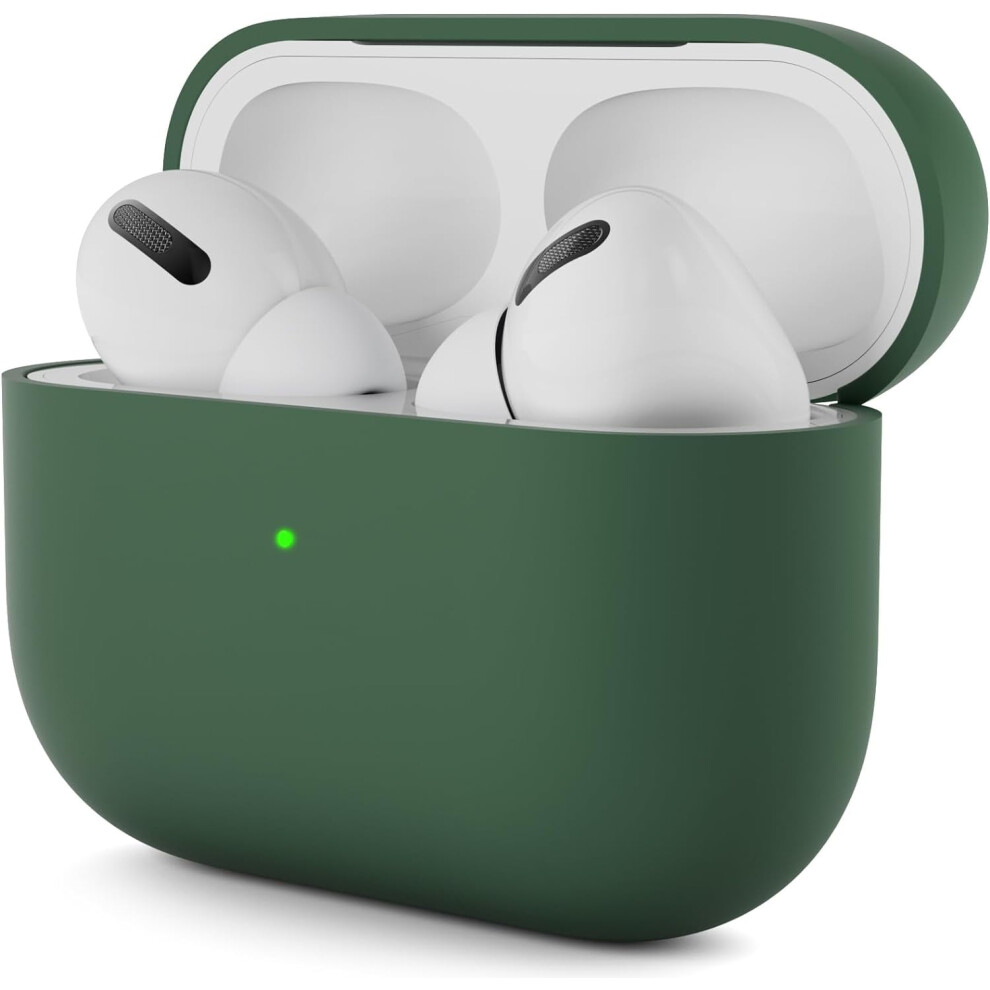 Compatible With Airpods Pro Case, Protective Liquid Silicone Case For Compatible With Airpods Pro 2019 Soft Skin Front Led 9773935723085