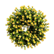 Guirlanda de flores amarelas puras para primavera e verão, guirlanda amarela pura para pendurar na porta, decoração para casa, guirlanda de