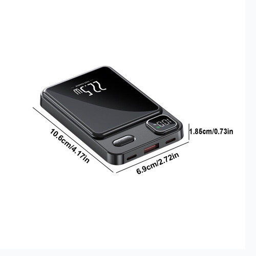 JunYeShi 10000mAh μαγνητικό ασύρματο power bank γρήγορης φόρτισης PD22.5W, συμπαγές, εξαιρετικά 1