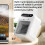 Kojanyu White Ηλεκτρική μίνι θερμάστρα χώρου 1000W με ελεγχόμενη θερμοκρασία 3 ταχυτήτων 6