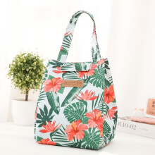 Portapranzo da donna, borsa termica isolata, borsa per il pranzo a prova di perdite, borsa termica con tasca frontale in lamina di alluminio per