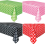 Mesa retangular de PVC com estampa de bolinhas, 137 x 183 cm, na cor amarela. 3