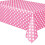 Mesa retangular de PVC com estampa de bolinhas, 137 x 183 cm, na cor amarela. 2