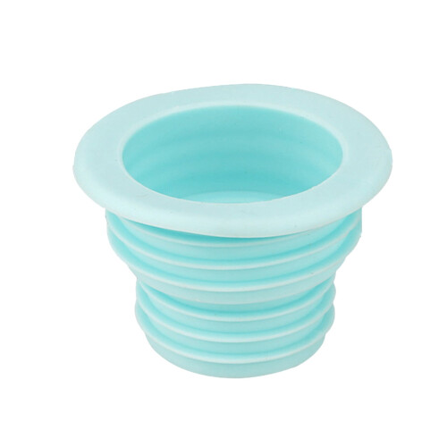 Bouchon en silicone pour tuyau d'évacuation, support de tuyau d'évacuation de machine à laver (vert)