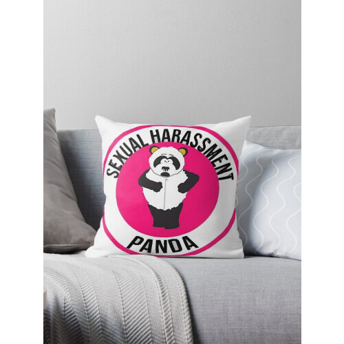Uma NOVA capa de almofada decorativa com o tema "Panda do Assédio Sexual" do South Park, ideal para sofá, 45 x 45 cm (18 x 18 polegadas).