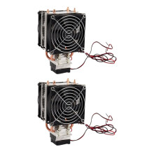 Kit di raffreddamento a semiconduttore termoelettrico Peltier 2X12V6A con ventola per raffreddamento ad aria