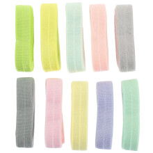 10 Pcs Elastic Trim Clear Hair Elastics Elastic Ribbon Flat Sewing Elastic for Sewing Elastic Clothes Bands Hair Ribbons