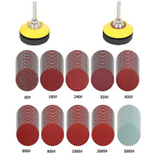 240-teiliges Set aus 50 mm (2 Zoll) Schleifscheiben, Körnung 80-3000, Schleif- und Polierscheiben-Set für Dremel-Rotationswerkzeuge,