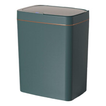 Poubelle à capteur, seau à ordures, poubelle automatique électrique 15 L verte