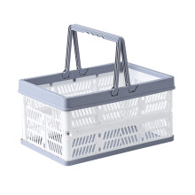 VALSEEL Opvouwbare Opbergmand Boodschappenmand Groente- en Fruitmand Opbergbox Picknickmand voor buiten Plastic Groentemand