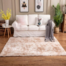 Prettyui Soft Faux Fur Fluffy Area Rug, Luxury Fuzzy Sheepskin Carpet Rugs for Bedroom Living Room, Shaggy Silky Plush Carpet Bedside Rug Floor Mat