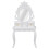 Mini Birch Dollhouse Dressing Table Stool 15x5cm White DIY Decor 15