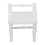 Mini Birch Dollhouse Dressing Table Stool 15x5cm White DIY Decor 7