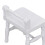 Mini Birch Dollhouse Dressing Table Stool 15x5cm White DIY Decor 11