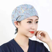 Breathable Cotton Scrub Cap with Sweatband and Buttons, Adjustable Work Cap for Women and Men