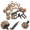 1 Set Decorative Screw Self-tapping Mirror Fixing Screw Fastener With Cap 5