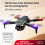 Kayannuo FPV Drone με κάμερα, αντοχή στον άνεμο, λειτουργία Headless, έλεγχος χειρονομιών, 8