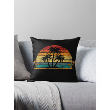 AIVO Tropisch strand vintage retro stijl jaren 70/80 sierkussenhoezen, kussenhoes voor bank, tweezijdig