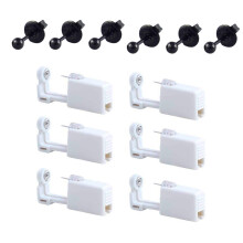 Ear Piercing Kit with Quick Piercing Gun and 3mm Black Studs GiftReady Set for Earlobe