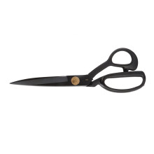 Tailor Scissors Black Steel Fabric Shears for Leather Craft and Dressmaking HC9 Ergonomic Grip
