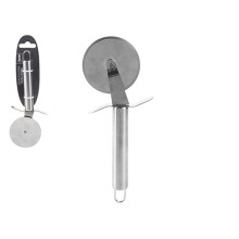 Stainless Steel Pizza Cutter Wheel with Ergonomic Pipe Handle for Sharp and Even Slices (1 Pc)