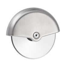 Stainless Steel Pizza Cutter Wheel with Sharp Removable Blade, Ergonomic Grip and Protective Cover