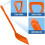 69817 Shovel,One-Piece,11",PP,Orange 5