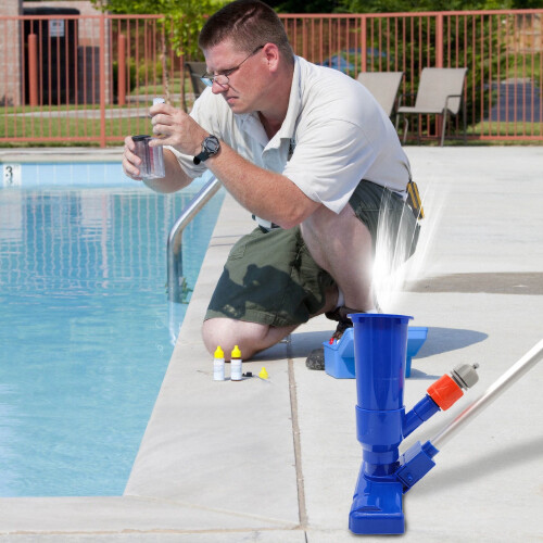 maxiaxiaoxia Pool Skimmer Net Καθαρισμός Πισίνας Τσουγκράνες Φορητή Ηλεκτρική Σκούπα Πισίνας 2