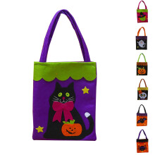 Halloweenske netkané tašky, taška na cukríky, duchovia, festival tekvíc, dekorácie, rekvizity, darčeková taška, šťastný Halloween, párty