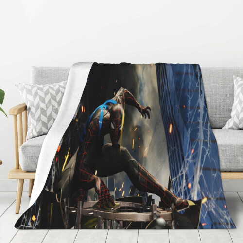 Blaincéad Lomra Spider-Man - Blaincéad Caithimh Thar a Bhog, Gnéithe Leapa do Pháistí - Thar a Bhog 60"X50"