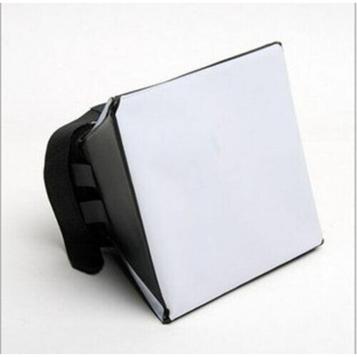 Verstelbare flitsdiffuser met klittenband en elastiek voor de meeste flitsers. 1