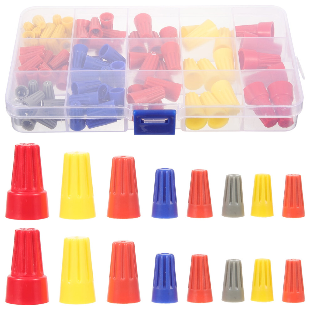 102Pcs Electrical Connector Threaded Spring Insert Nut Electrical Wire End Connector 9173940088054