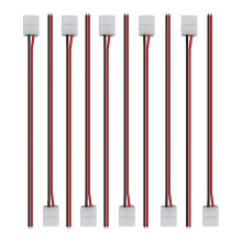 50 conectores para tiras LED de 2 pines, accesorios de 10 mm para 2835, 3528, 5050, 5730, 5630SMD